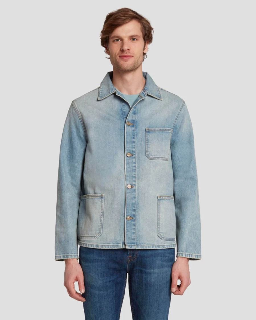 7 For All Mankind Men's Heritage Utility Overshirt - Take The Road Style
