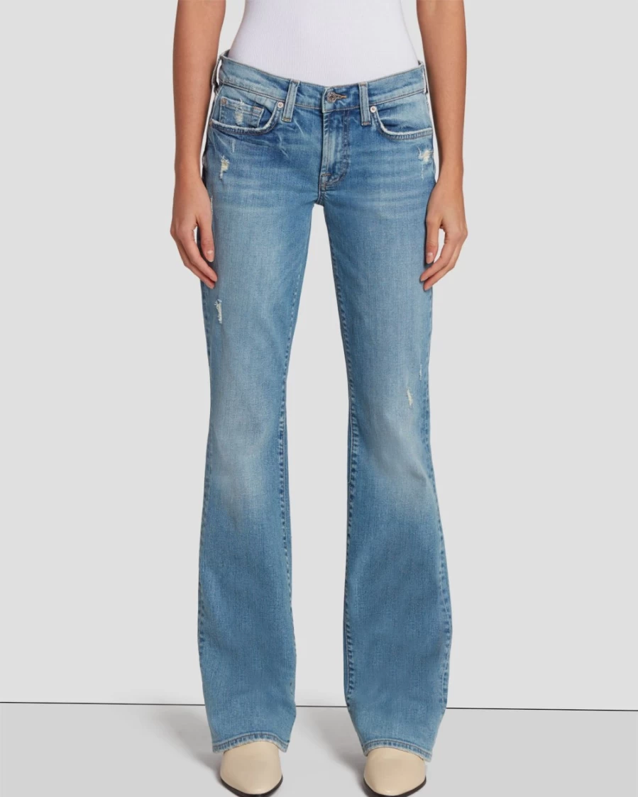 7 For All Mankind Women's Original Bootcut Jeans in Summer Fig Color