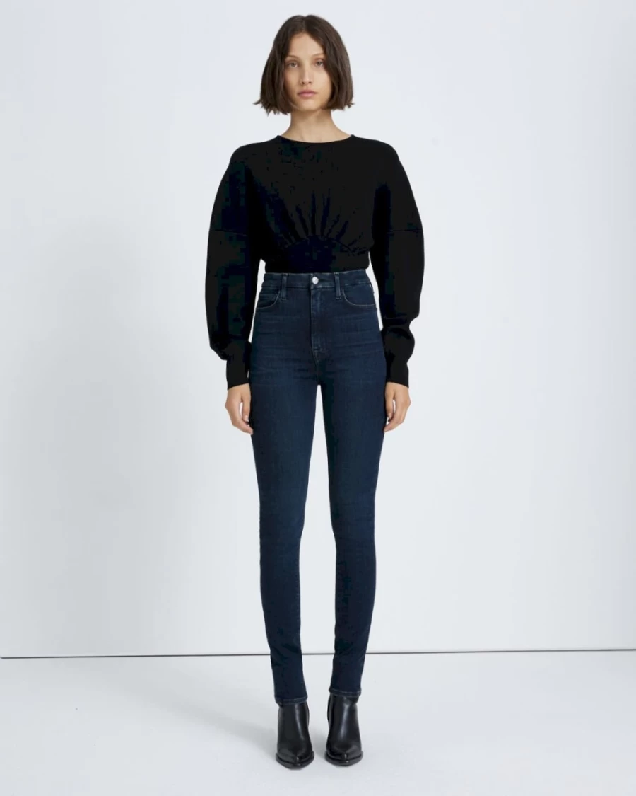 7 For All Mankind Women's No Filter Ultra High Rise Skinny Jeans in Grace