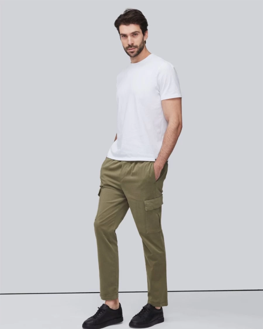 7 For All Mankind Men's Luxe Performance T-Shirt - White Premium Cotton Tee