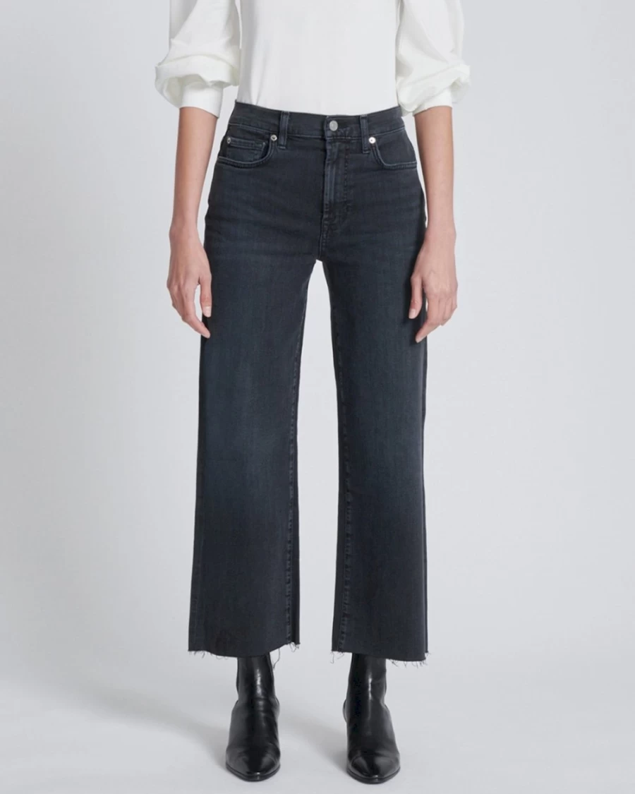 7 For All Mankind Women's Night Rider Cropped Alexa Jeans