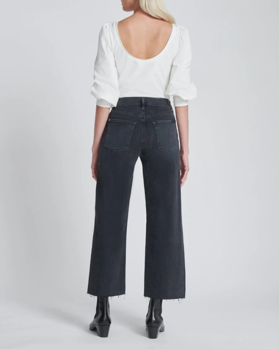 7 For All Mankind Women's Night Rider Cropped Alexa Jeans