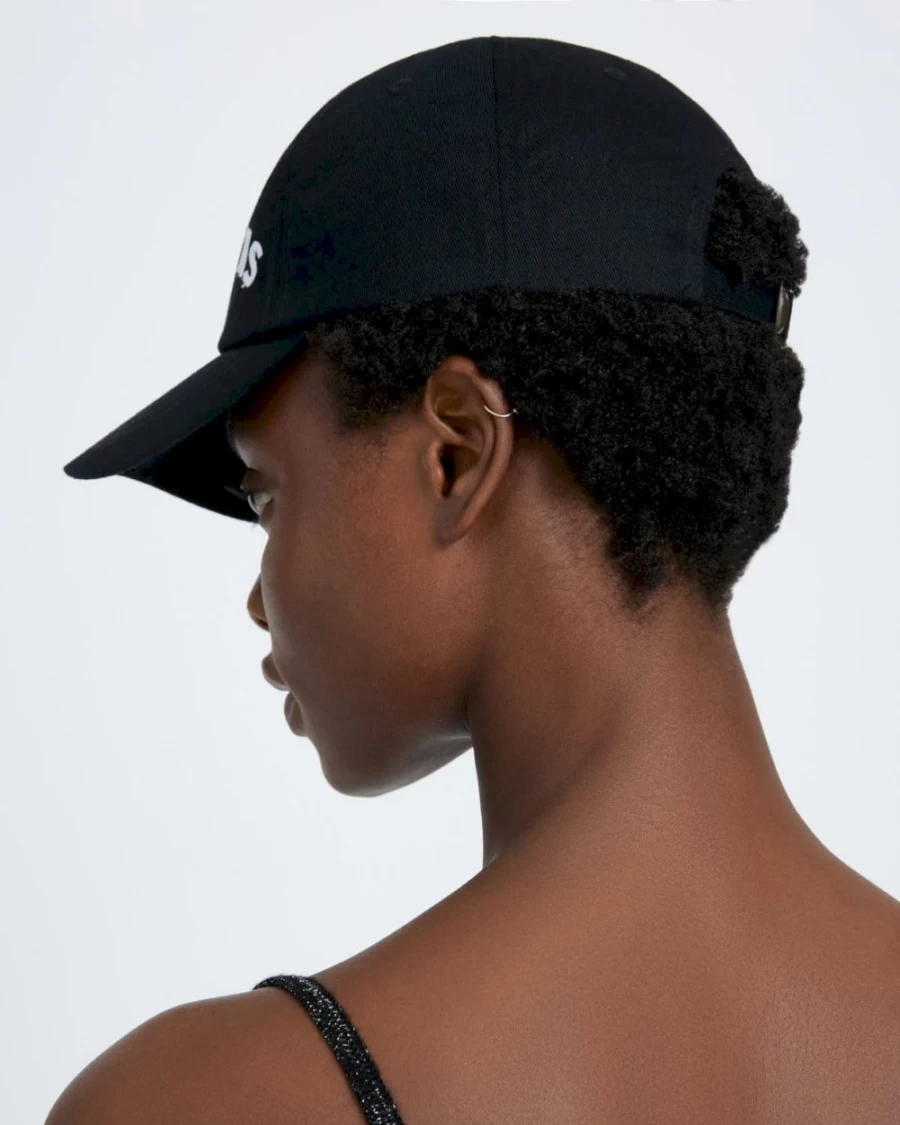 7 For All Mankind Women's Black After Hours Baseball Cap
