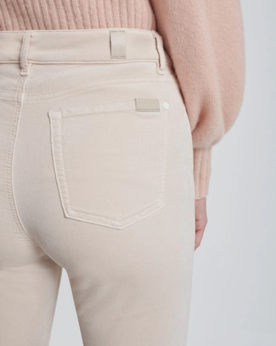 7 For All Mankind Women's Velvet Lisha Winter White Pants