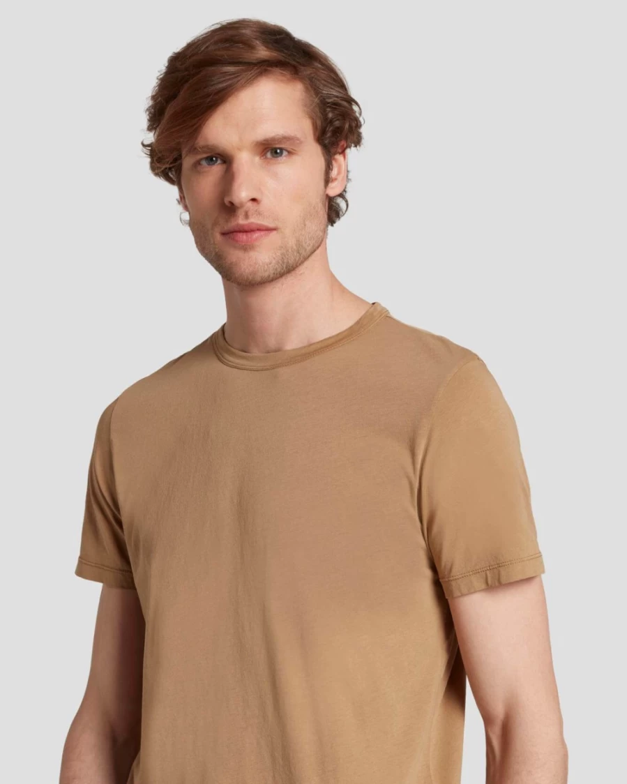 7 For All Mankind Men's Lightweight Cotton T-Shirt in River Bed Color