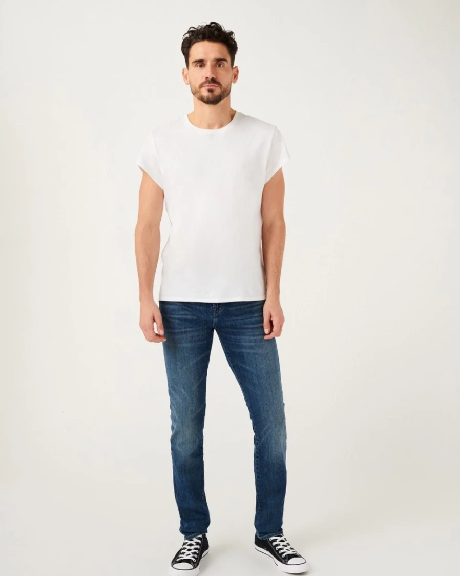 7 For All Mankind Men's Airweft Paxtyn Skinny Jeans in Flash Wash