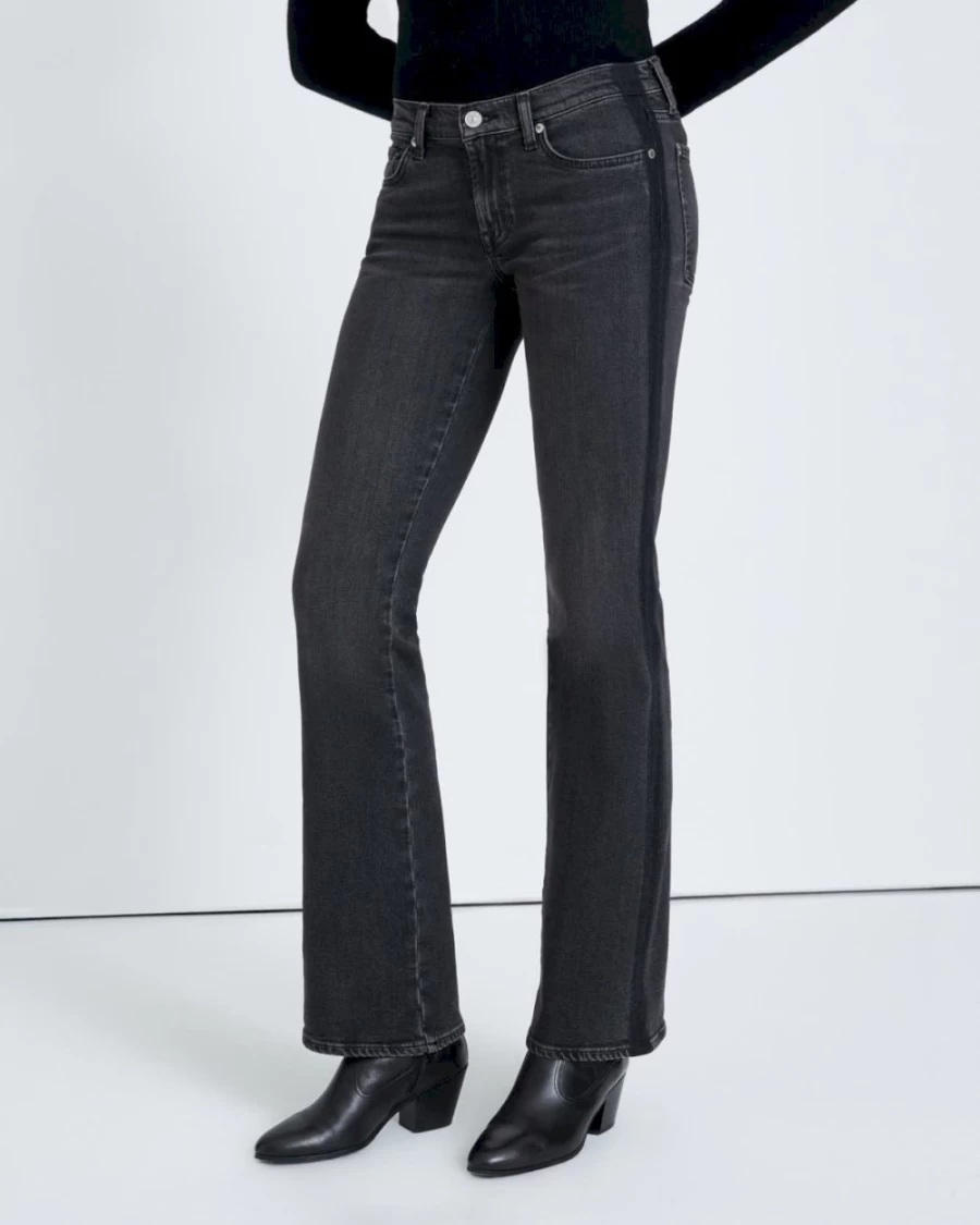 7 For All Mankind Women's Original Bootcut Jeans - Belle Fit Stretch Denim Pants