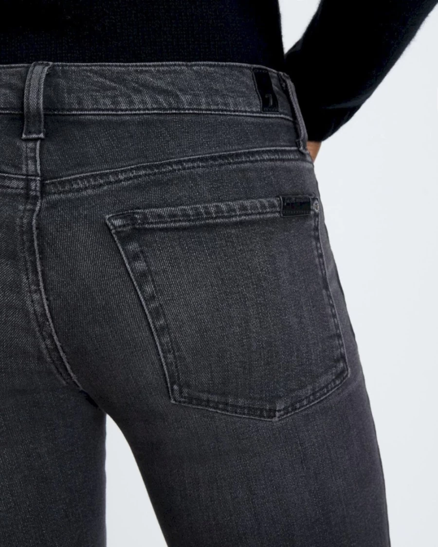 7 For All Mankind Women's Original Bootcut Jeans - Belle Fit Stretch Denim Pants
