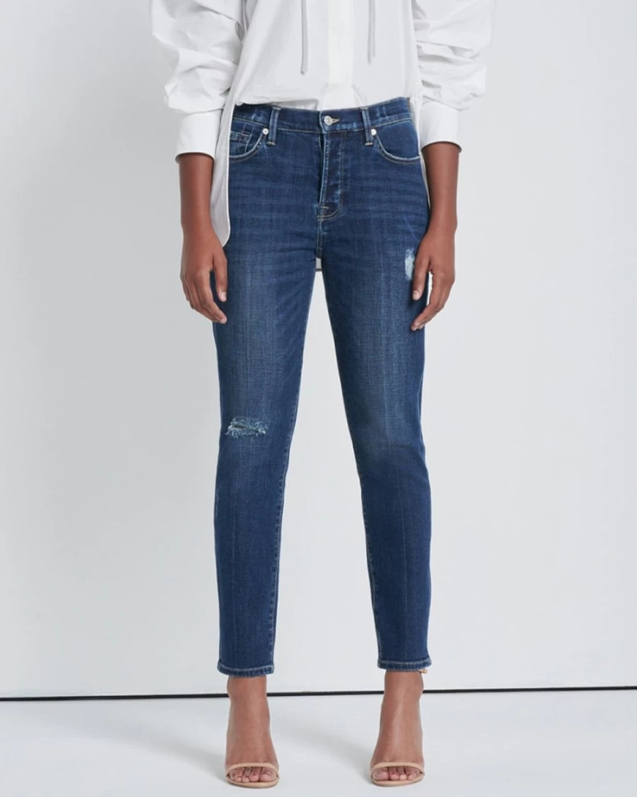7 For All Mankind Women's Josefina Broken Twill Mad Hatter Jeans