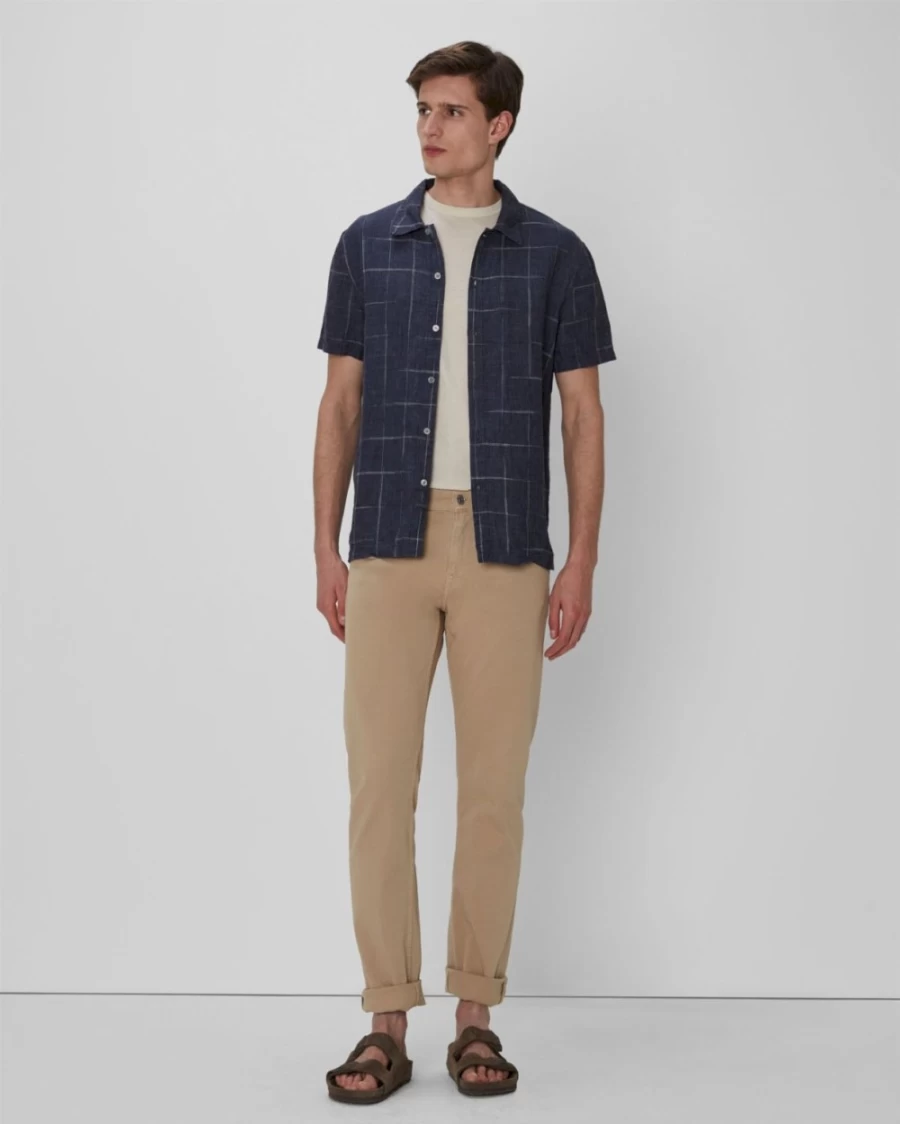 7 For All Mankind Men's Left Hand Slimmy Jeans in Tan