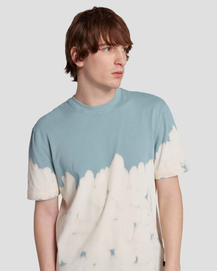 7 For All Mankind Men's Bleach Dip Dye Frost T-Shirt