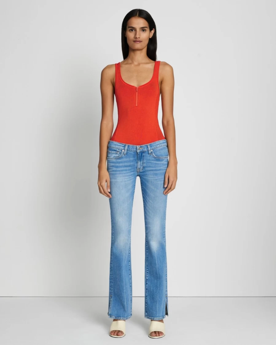 7 For All Mankind Women's Original Bootcut Jeans in Chamberlain Wash