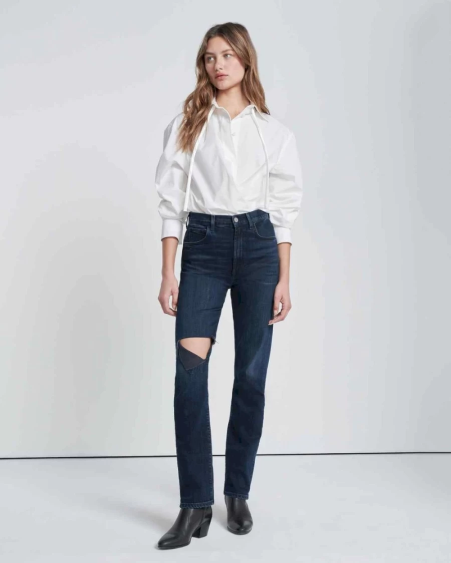 7 For All Mankind Women's Easy Slim In Sunbeam Jeans - Stylish & Comfortable Fit