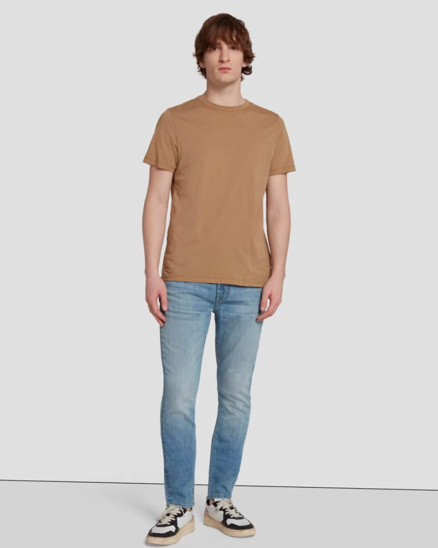 7 For All Mankind Men's Airweft Paxtyn Jeans - Santa Cruz Wash Slim Fit Denim Pants