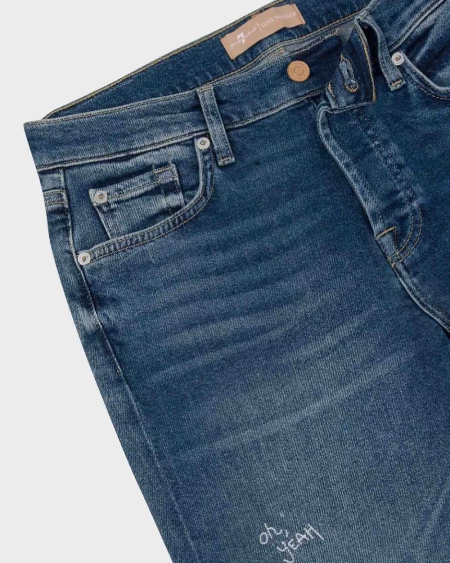 7 For All Mankind Women's Luxe Vintage Josefina Jeans in Petunia