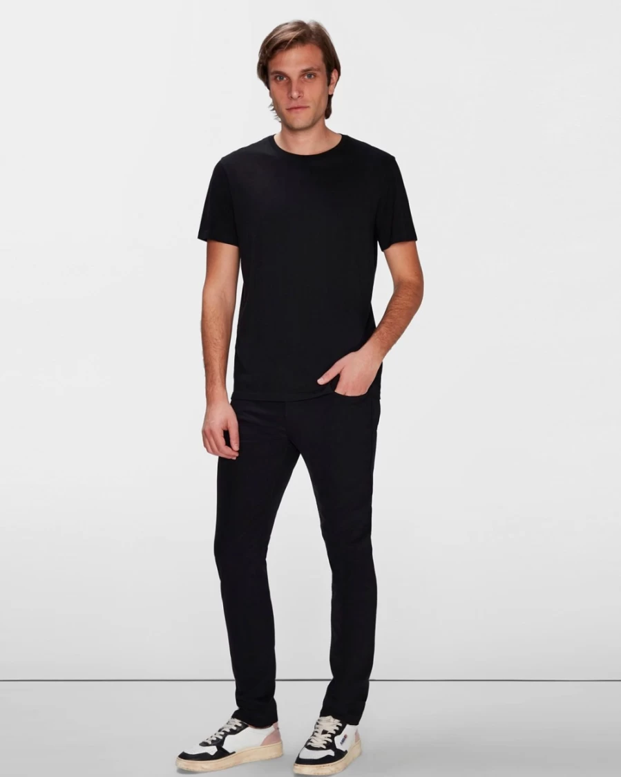 7 For All Mankind Men's Tech Series Slim Fit Tapered Black Jeans