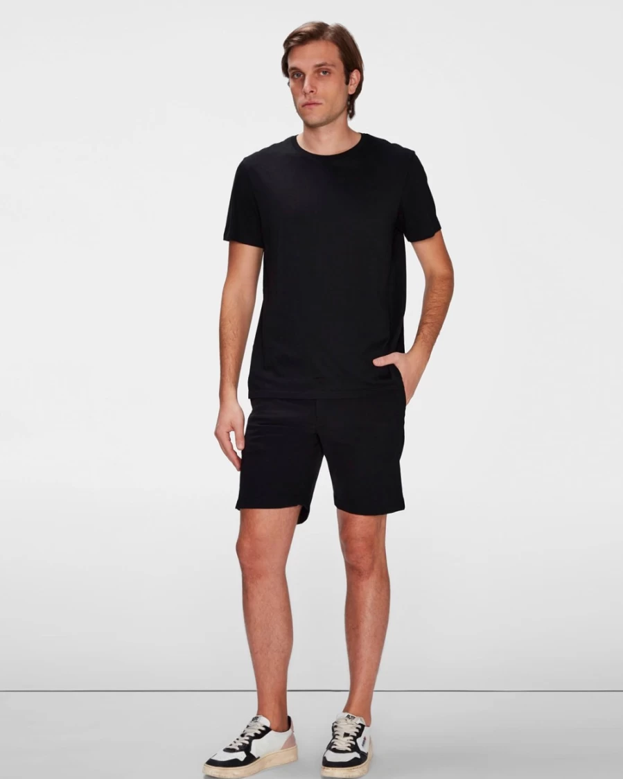 7 For All Mankind Men's Tech Series Black Shorts