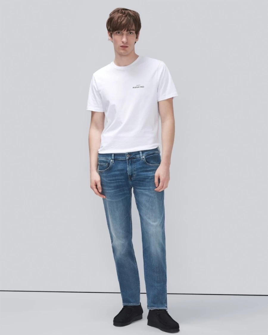 7 For All Mankind Men's Earthkind Stretch Tek Slimmy Intuitive Slim Fit Jeans