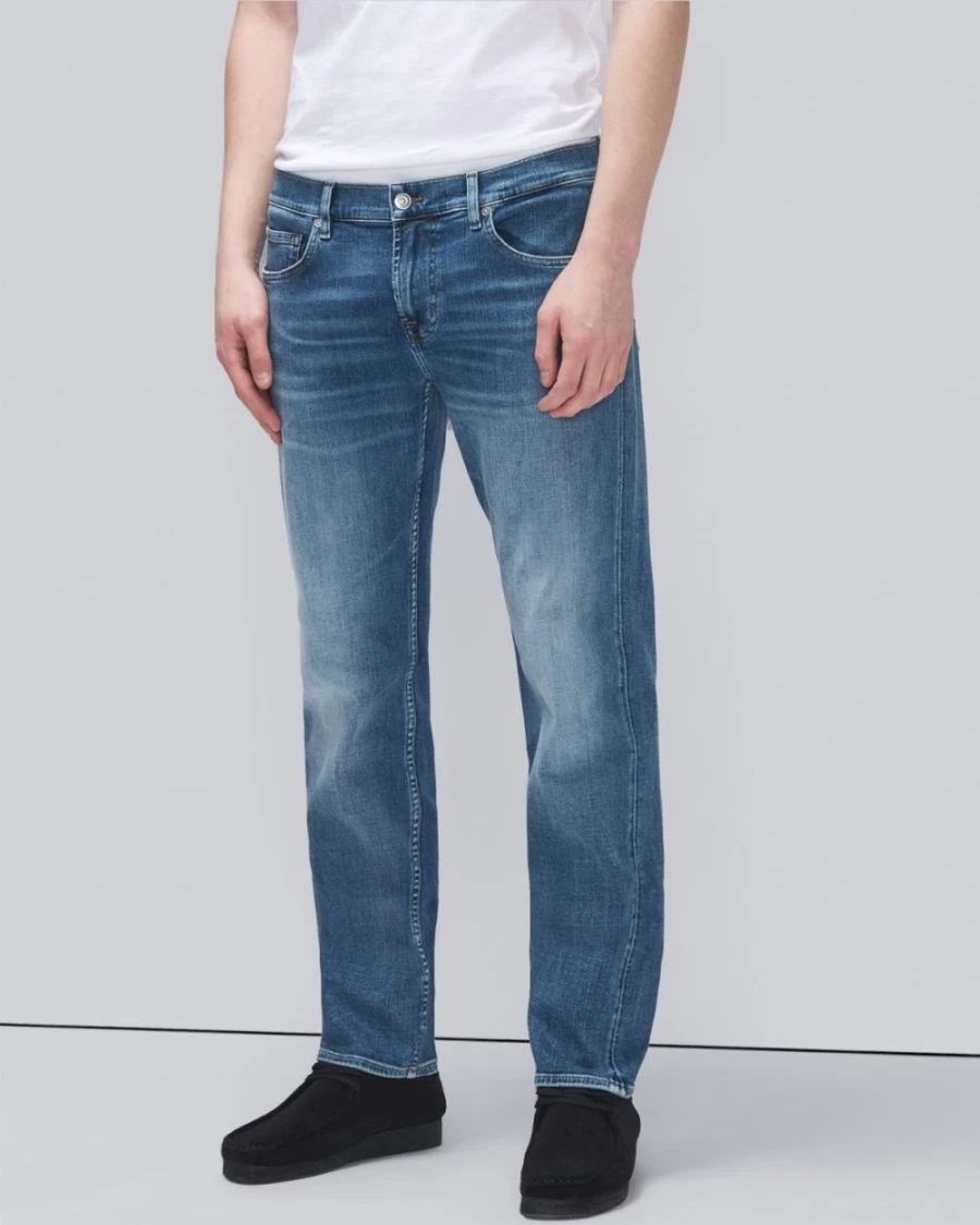 7 For All Mankind Men's Earthkind Stretch Tek Slimmy Intuitive Slim Fit Jeans