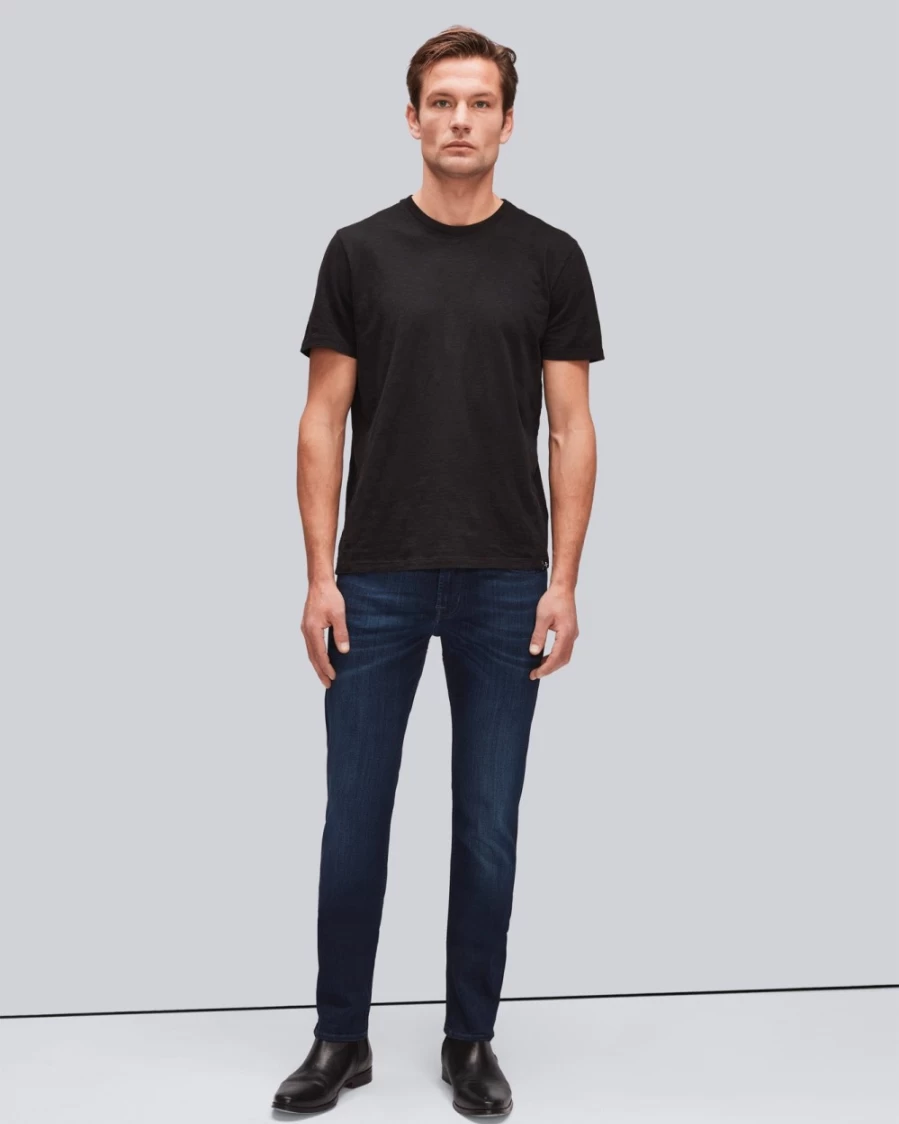 7 For All Mankind Men's Luxe Performance Slim Fit Jeans in Deep Blue