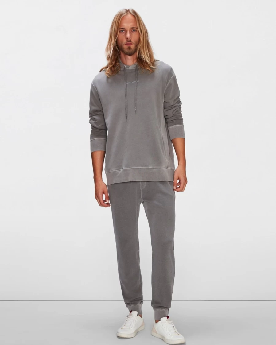 7 For All Mankind Men's Grey Mineral Dye Jogger Pants
