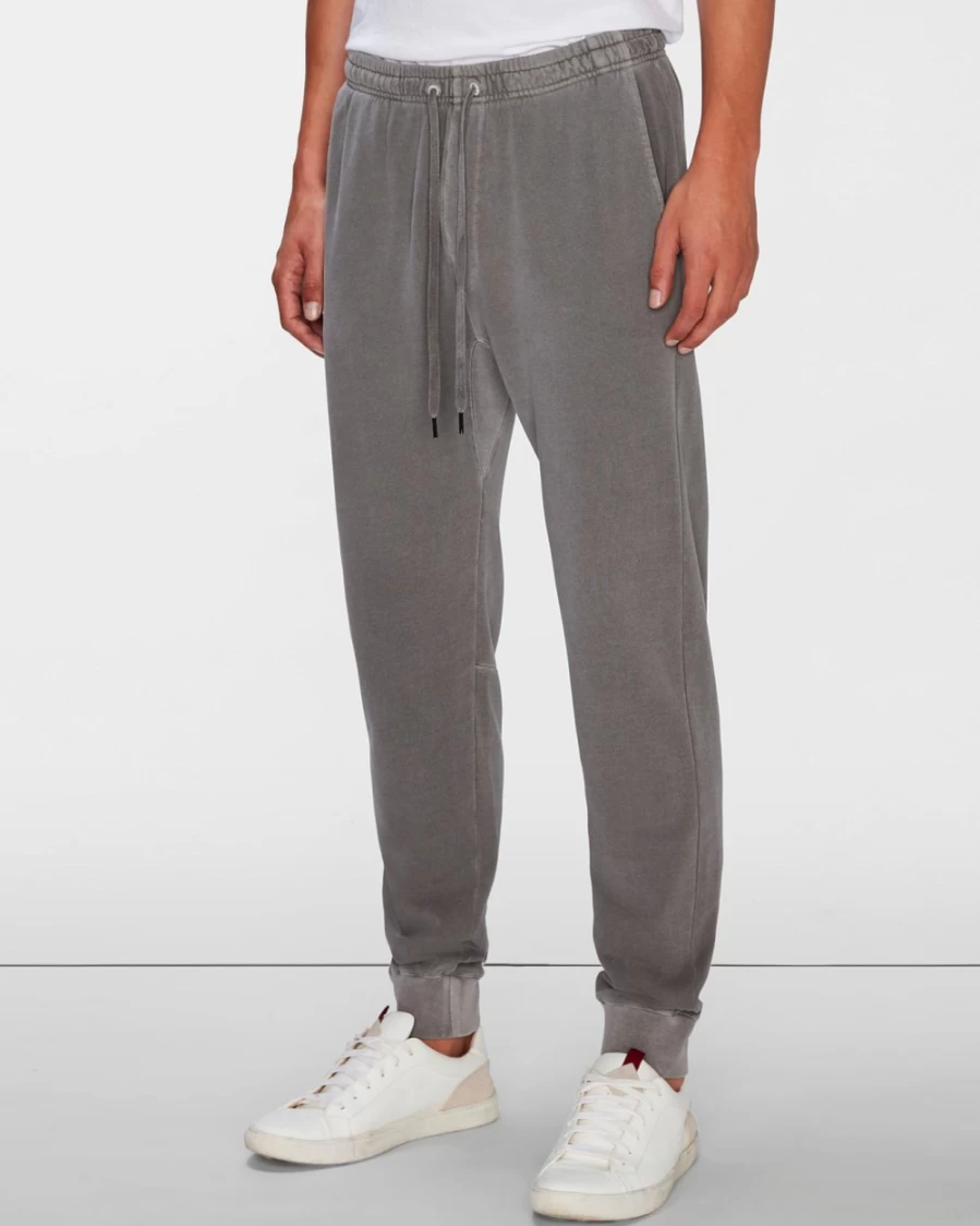 7 For All Mankind Men's Grey Mineral Dye Jogger Pants