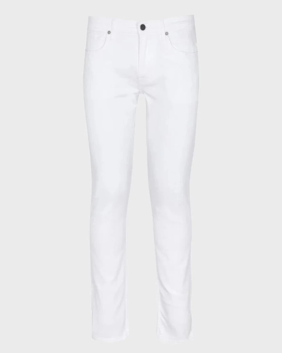 7 For All Mankind Men's Luxe Performance Paxtyn White Clean Pocket Jeans