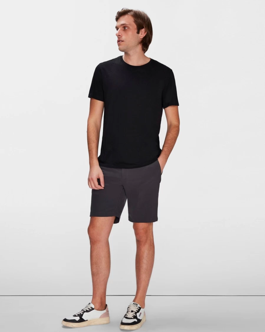 7 For All Mankind Men's Tech Series Short in Gunmetal - Lightweight Performance Shorts