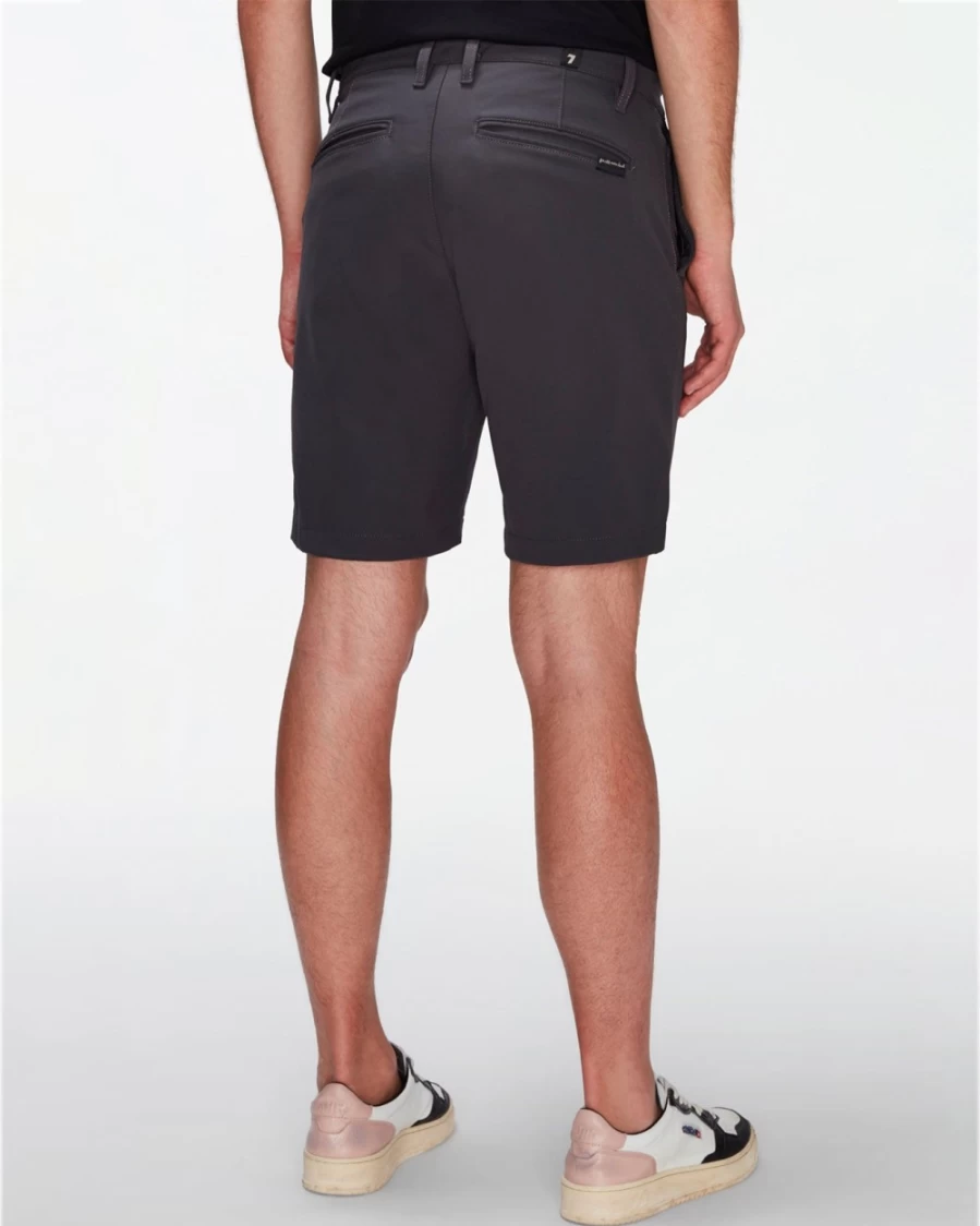7 For All Mankind Men's Tech Series Short in Gunmetal - Lightweight Performance Shorts