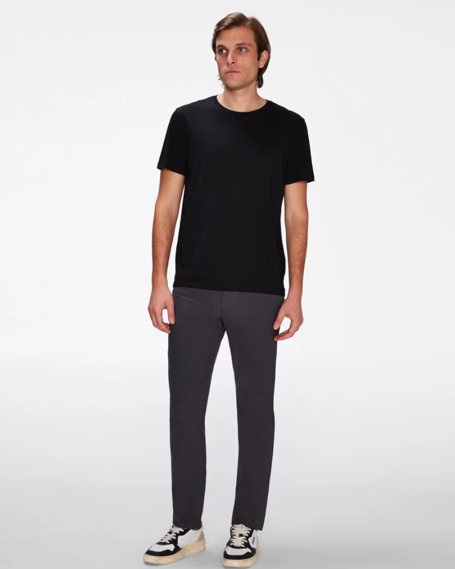 7 For All Mankind Men's Tech Series Slim Fit Tapered Jeans in Gunmetal Wash
