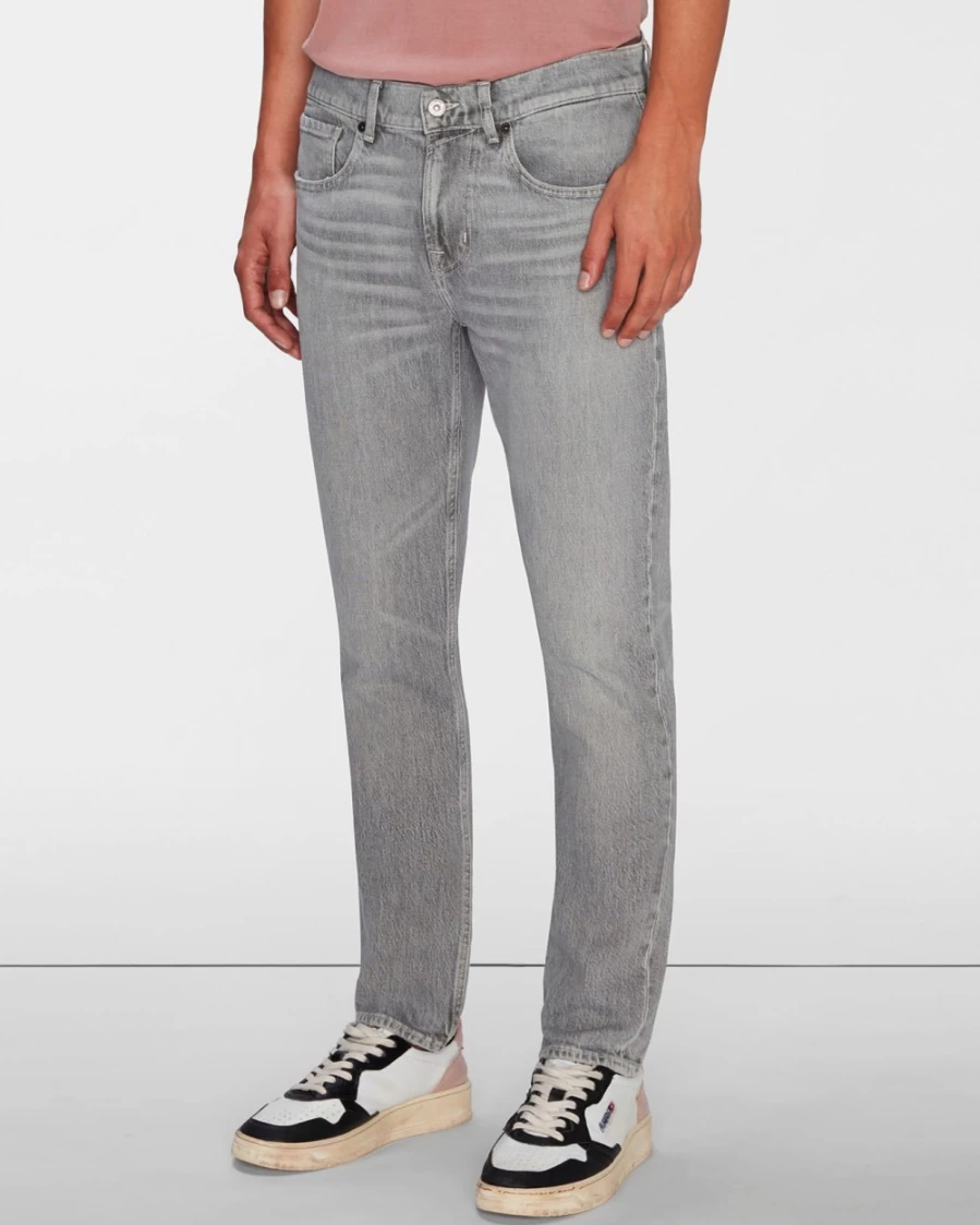 7 For All Mankind Men's Slimmy Tapered Jeans in Stone Wash - Natural Fit Denim