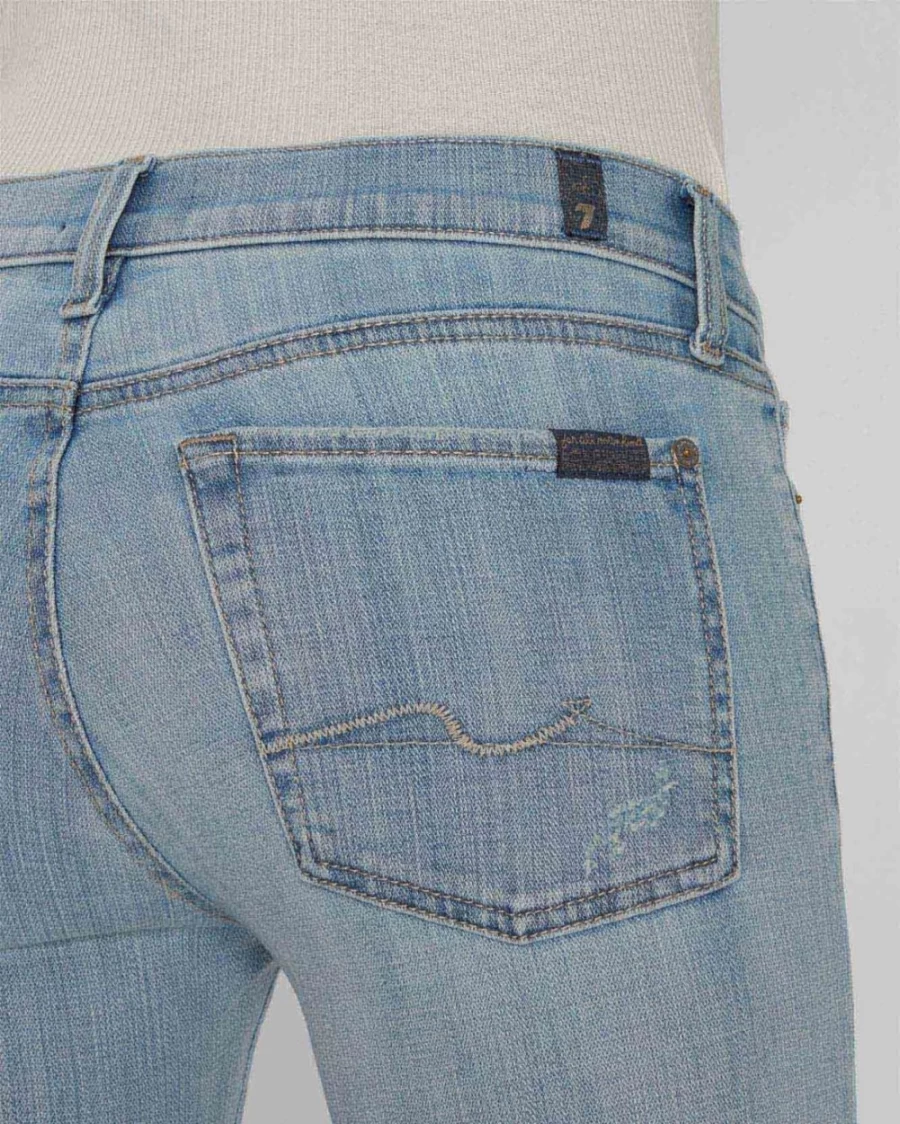 7 For All Mankind Women's Broken Twill Bootcut Jeans in Coco Prive Wash