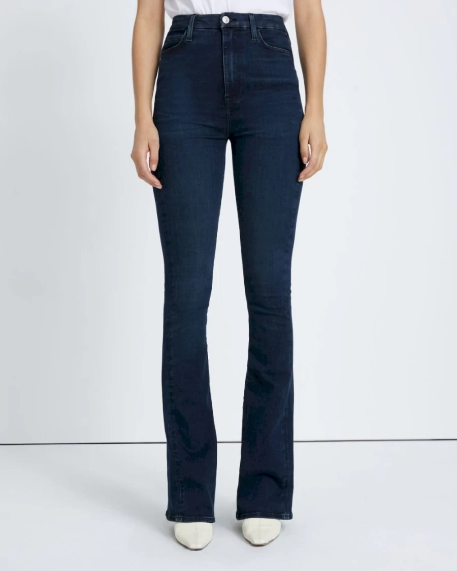 7 For All Mankind Women's No Filter Ultra High Rise Skinny Bootcut Jeans in Grace