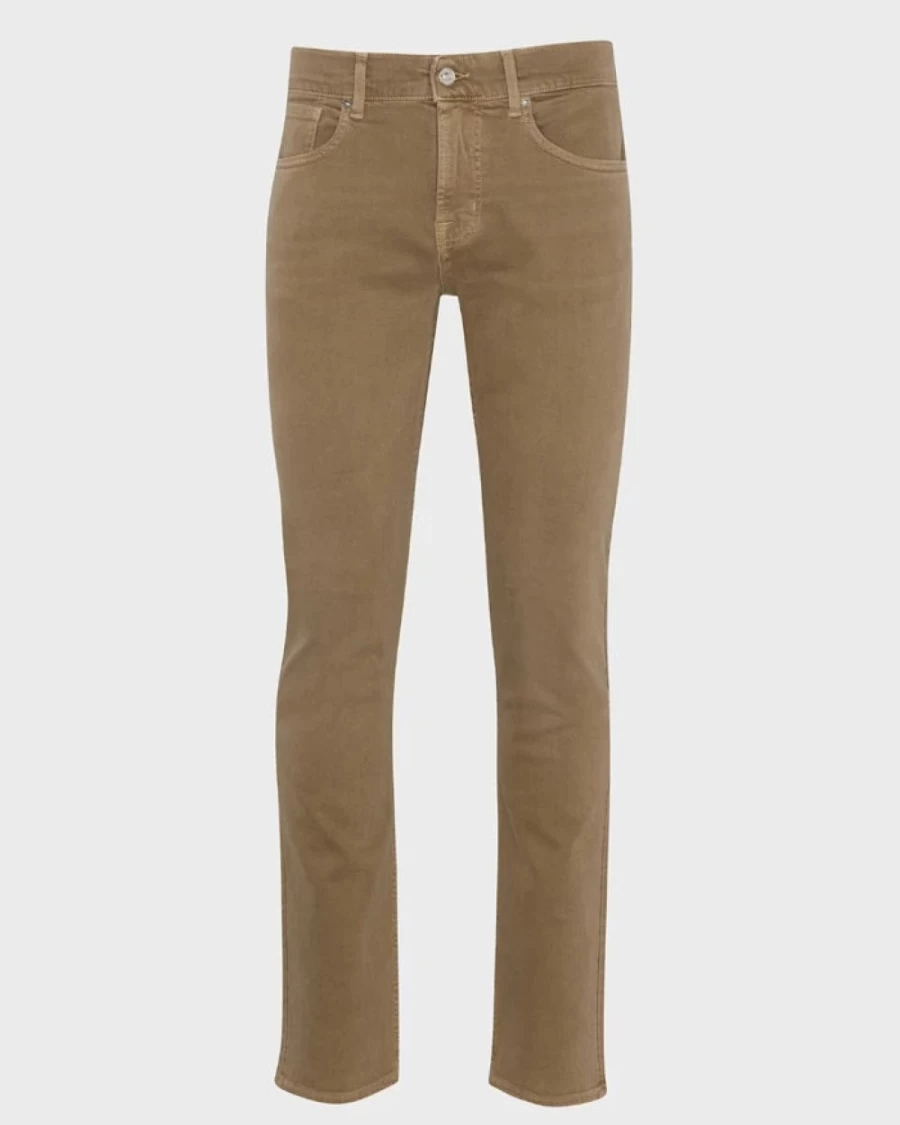 7 For All Mankind Men's Earthkind Stretch Tek Slimmy Jeans in Dark Sand