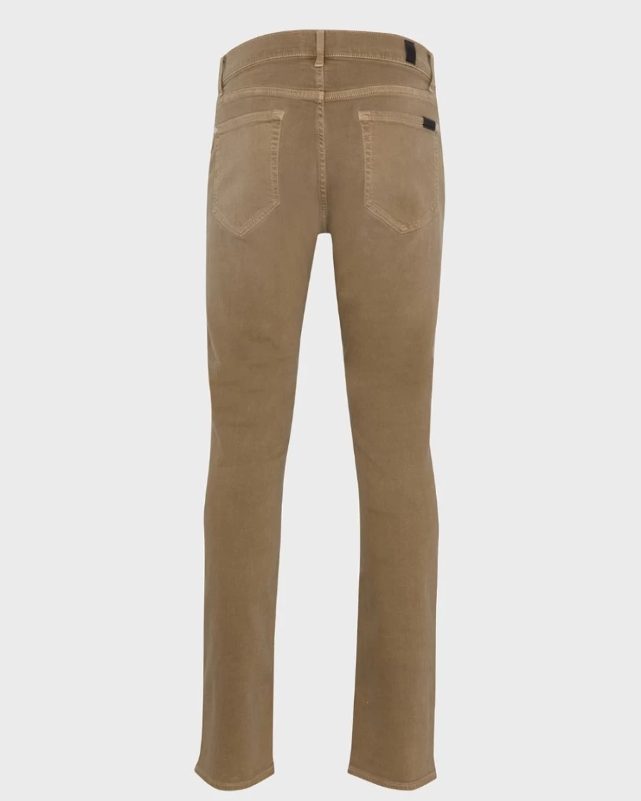 7 For All Mankind Men's Earthkind Stretch Tek Slimmy Jeans in Dark Sand