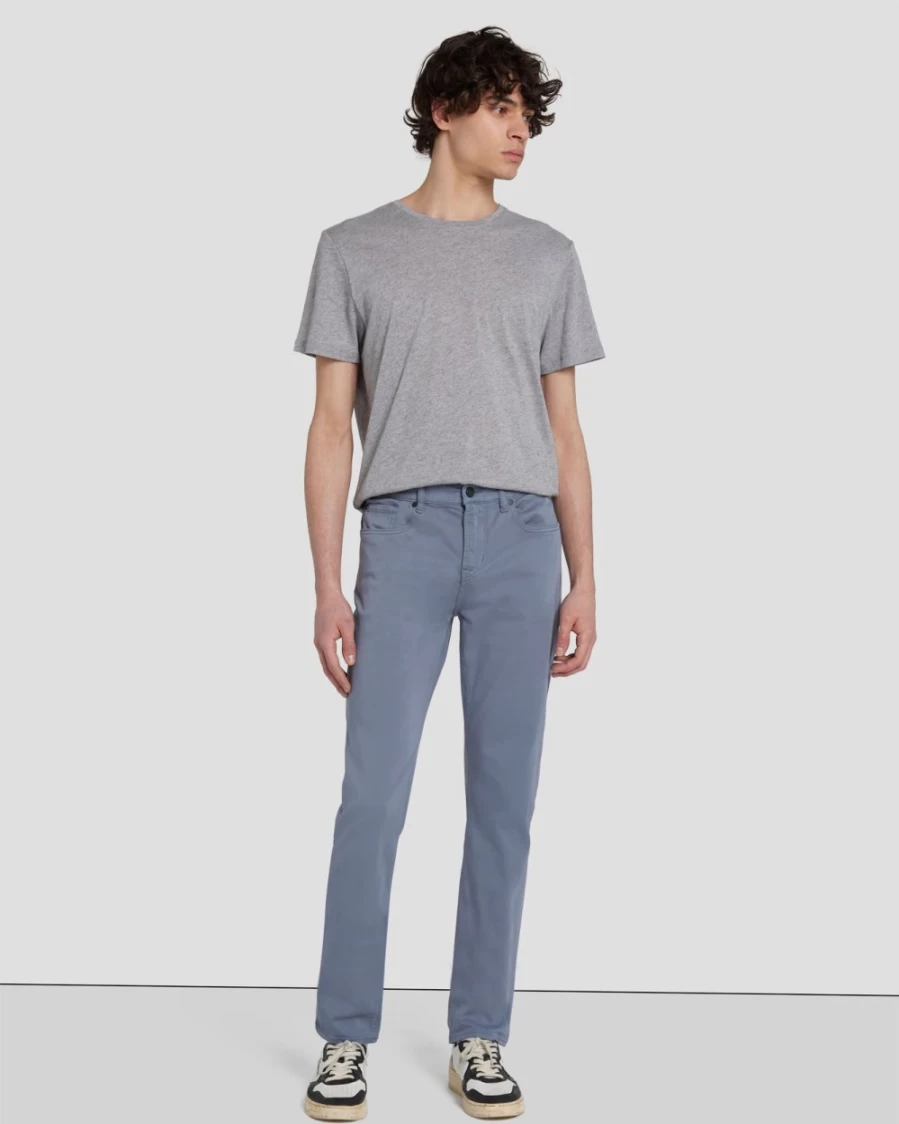 7 For All Mankind Men's Luxe Performance Slim Fit Jeans in French Blue