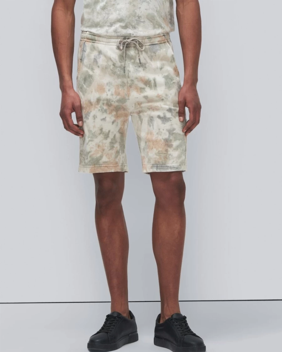 7 For All Mankind Men's Camo Mineral Tie-Dye Shorts - Casual Summer Short Pants