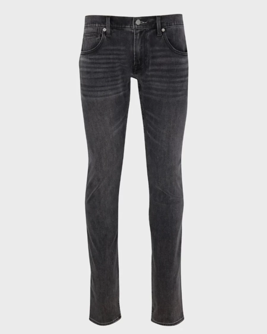 7 For All Mankind Men's Luxe Sport X Stretch Tek Stacked Skinny Jeans in Borrego Black