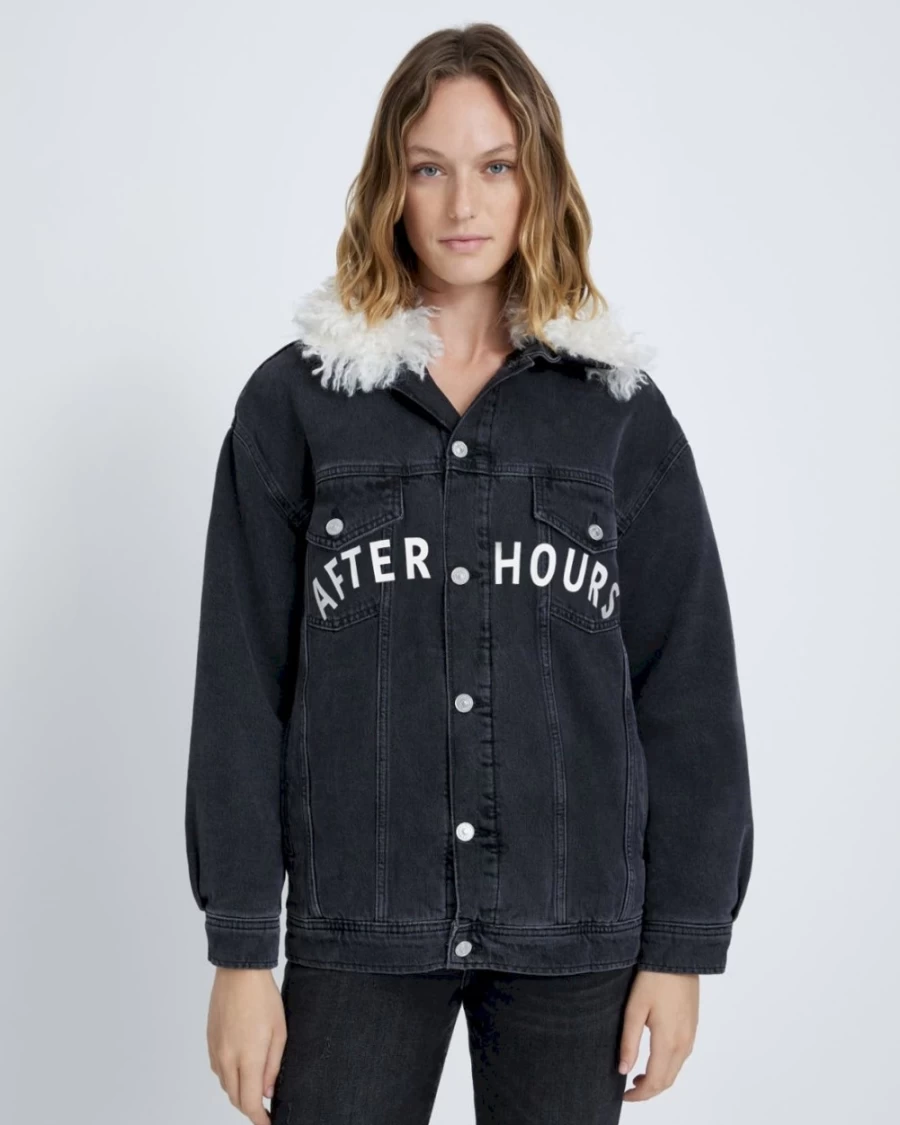7 For All Mankind Women's Easy Trucker Jacket In Night Iris - Stylish Denim Jacket For Women
