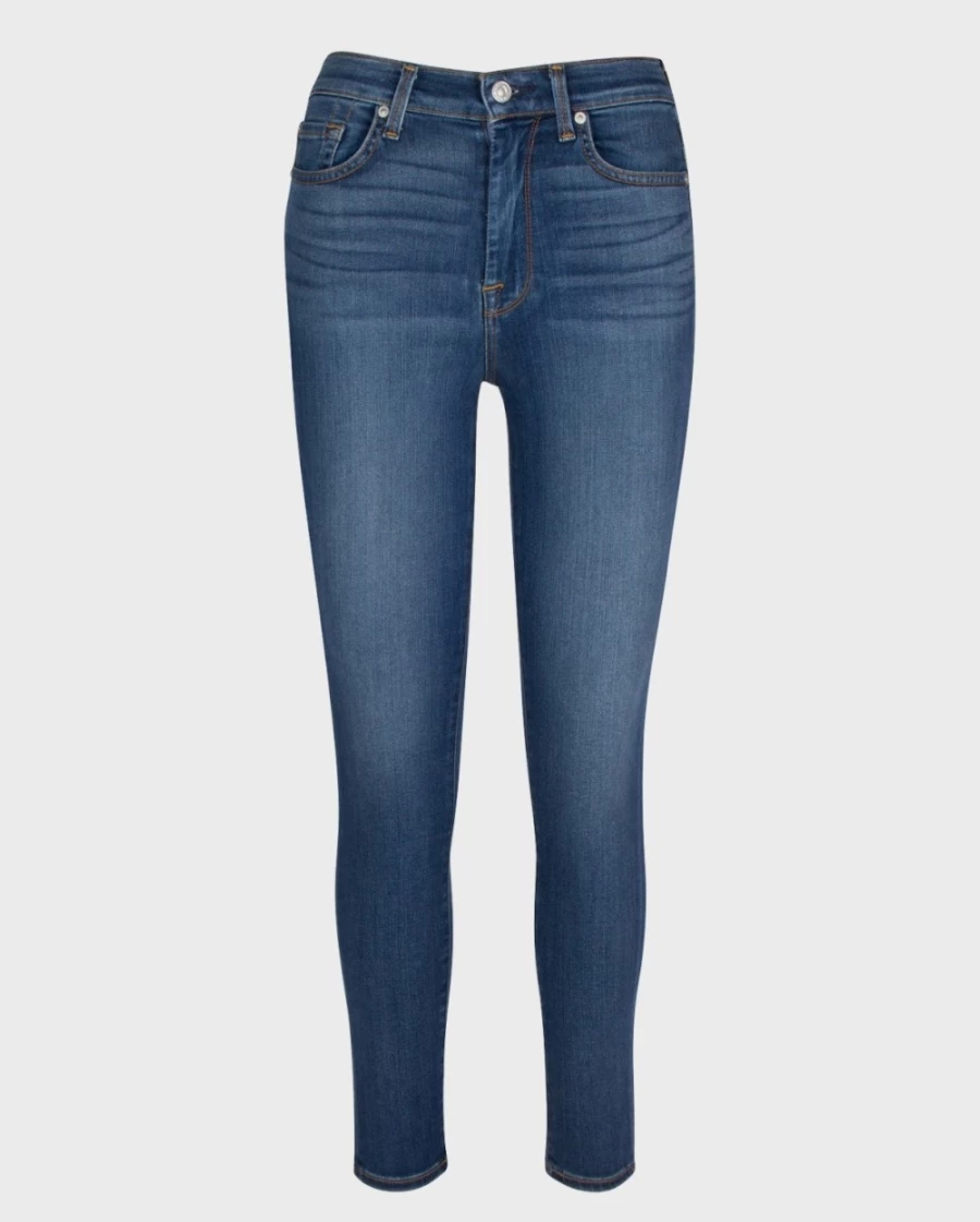 7 For All Mankind Women's Slim Illusion High Waist Skinny Jeans - Ankle-Length Love Story Denim