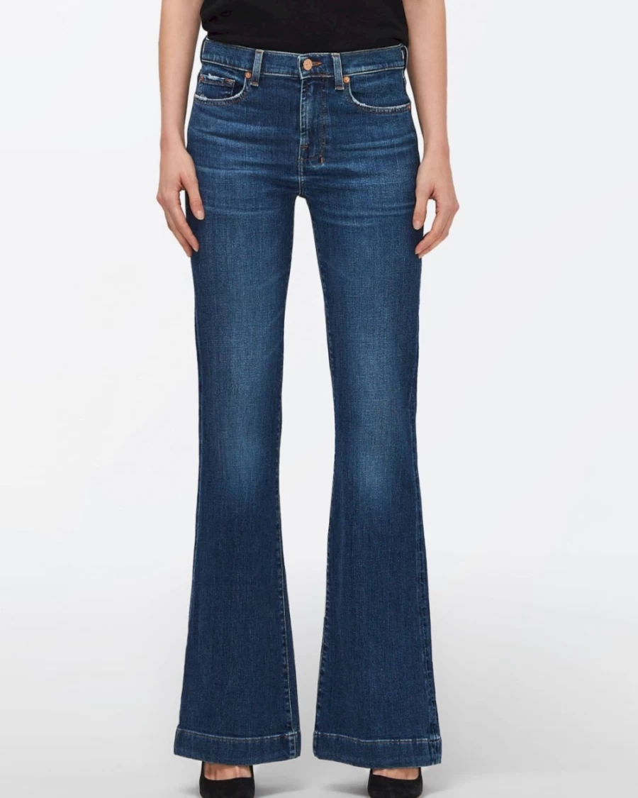 7 For All Mankind Women's Slim Illusion High-Waisted Dojo Jeans - Highline Fit