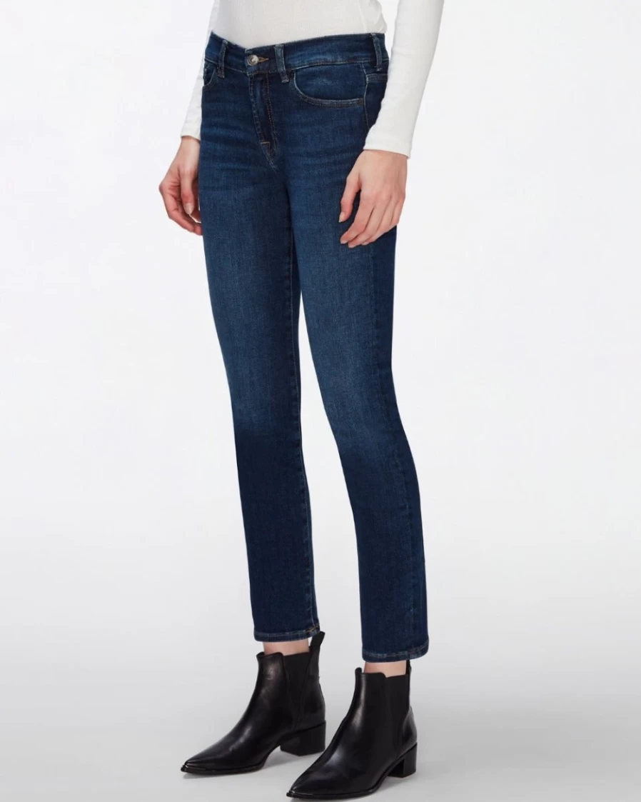 7 For All Mankind Women's Luxe Vintage Roxanne Ankle Boots in Dark Blue