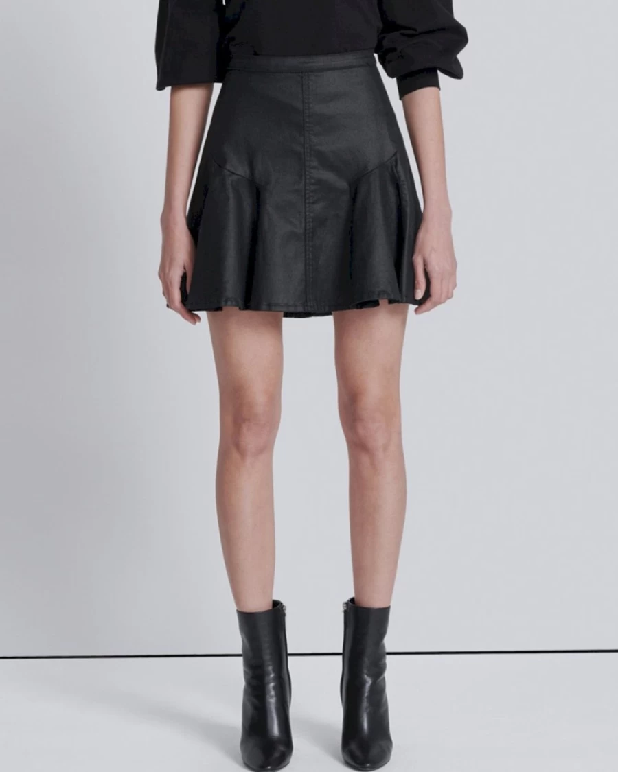 7 For All Mankind Women's Coated Mini Skirt - Rabbit Hole Style