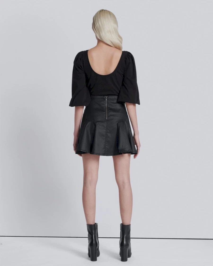 7 For All Mankind Women's Coated Mini Skirt - Rabbit Hole Style