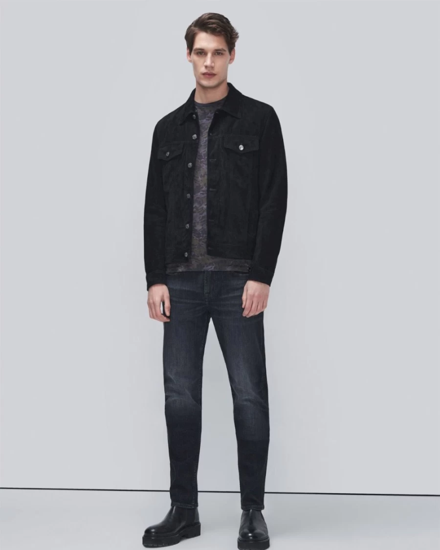 7 For All Mankind Men's Earthkind Stretch Tek Slimmy Tapered Jeans in Untouched Wash