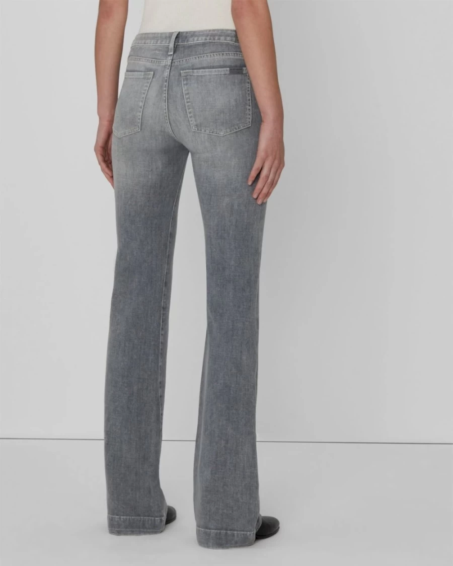7 For All Mankind Women's Left Hand Dojo Jeans in Bergamot Grey