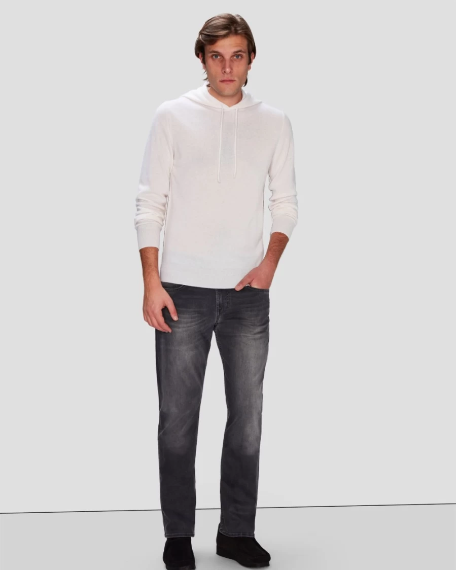 7 For All Mankind Men's Straight In Trajectory Jeans | Classic Straight Fit Denim Pants