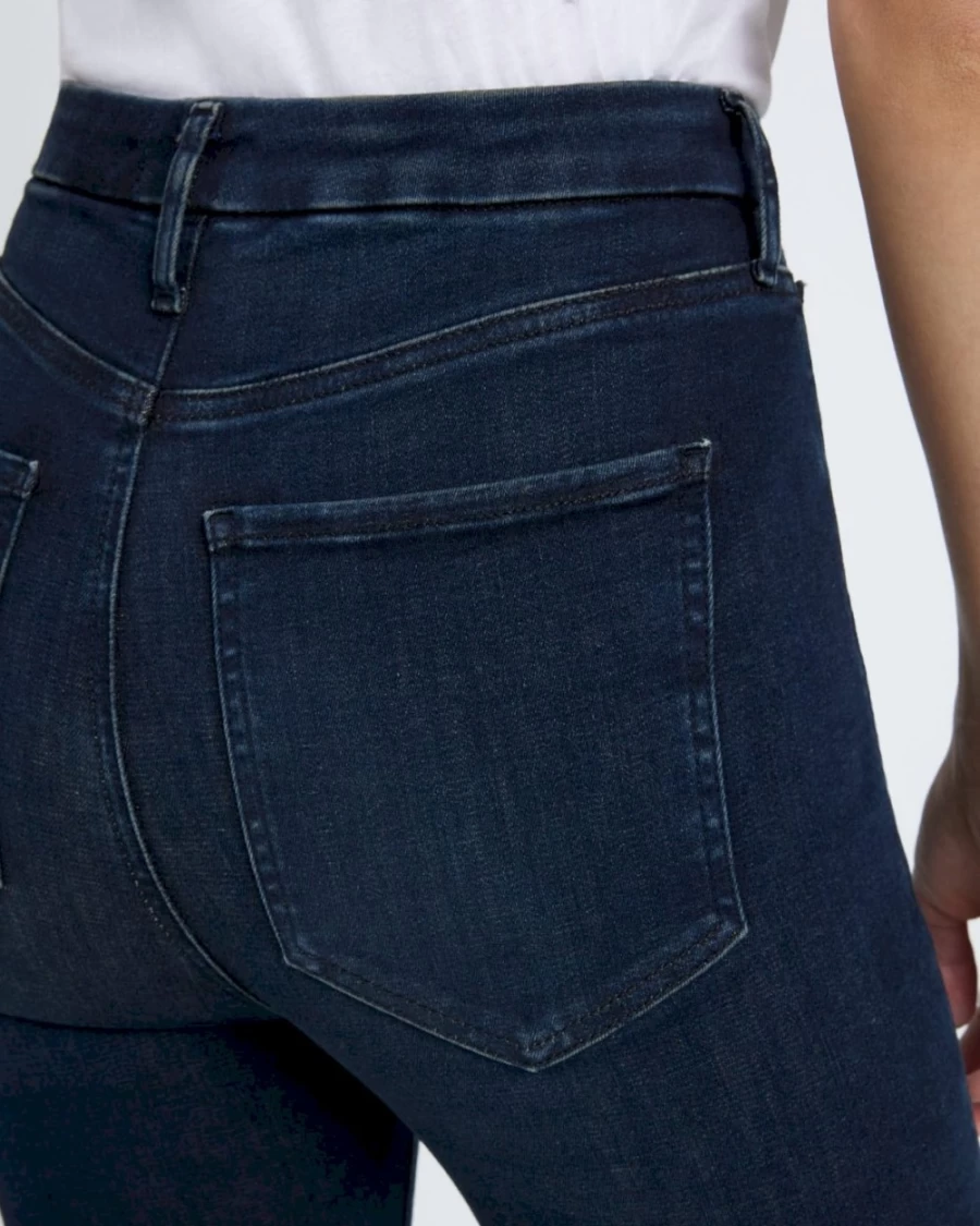 7 For All Mankind Women's No Filter Ultra High Rise Skinny Jeans with Kick Flare