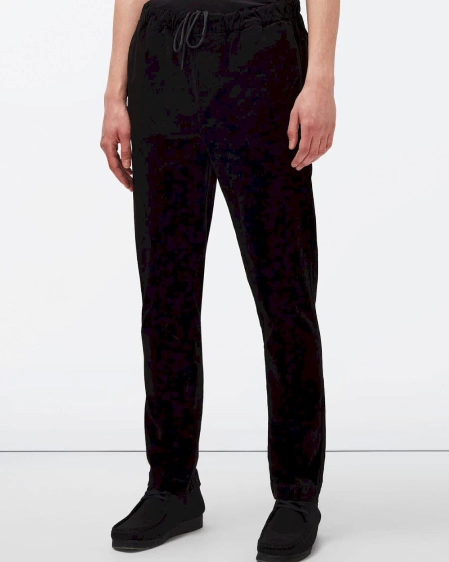 7 For All Mankind Men's Black Warm Twill Jogger Chino Pants
