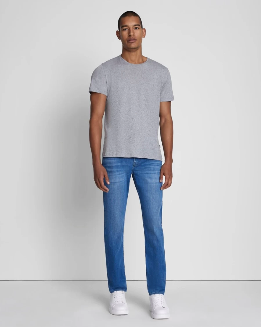 7 For All Mankind Men's Luxe Performance Plus Paxtyn Mid Blue Jeans